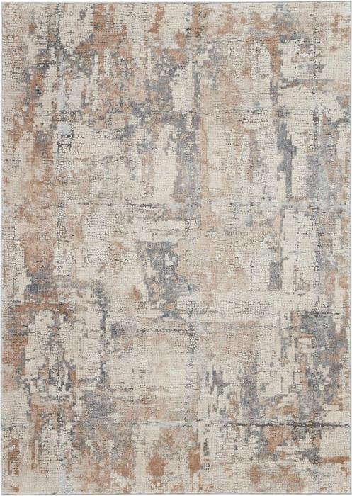 Nourison RUSTIC TEXTURES RUS06 BEIGE/GREY AREA RUG