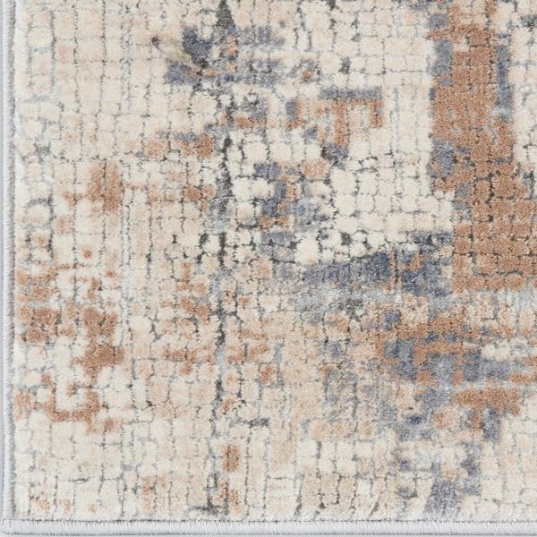 nourison RUSTIC TEXTURES RUS06 BEIGE/GREY AREA RUG