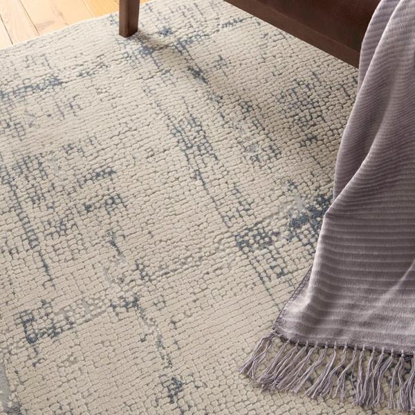Nourison RUSTIC TEXTURES RUS06 IVORY/BLUE AREA RUG