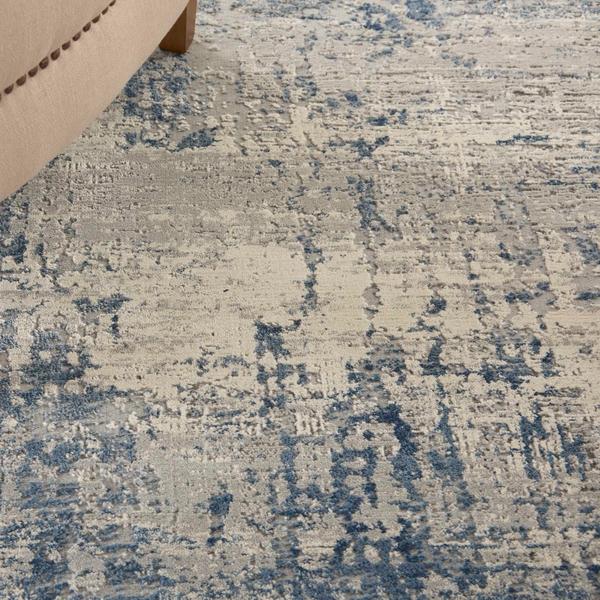 Nourison RUSTIC TEXTURES RUS10 IVORY/BLUE AREA RUG
