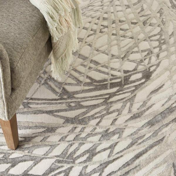Nourison RUSTIC TEXTURES RUS17 IVORY/GREY AREA RUG