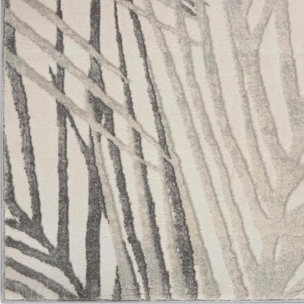 nourison RUSTIC TEXTURES RUS17 IVORY/GREY AREA RUG