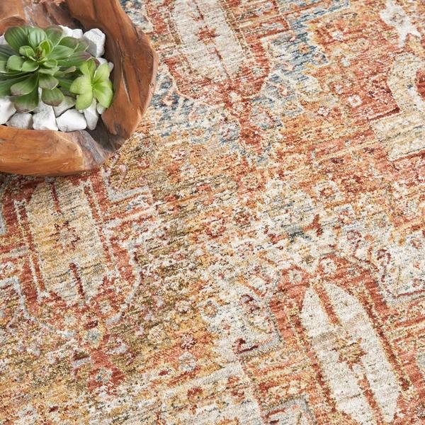 Nourison Sahar SHR01 Rust Rug