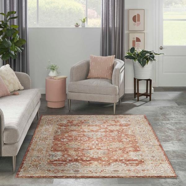 Nourison Sahar SHR02 Rust Rug