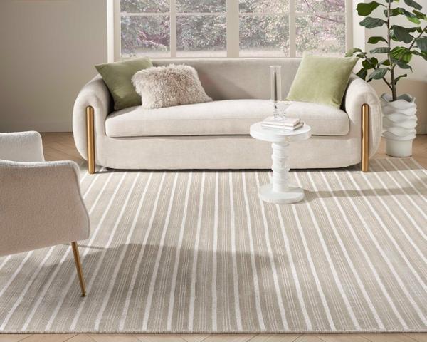 Nourison SATIN RIB SATRB MOONSTONE