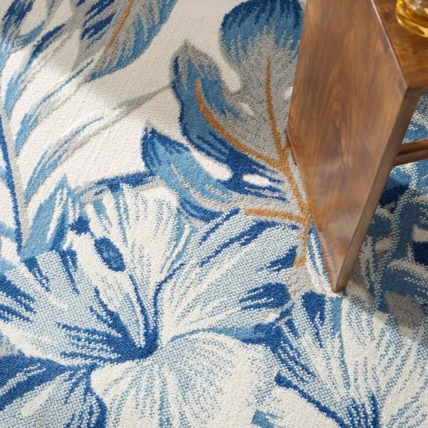 Nourison SEASIDE SDS02 IVORY BLUE AREA RUG