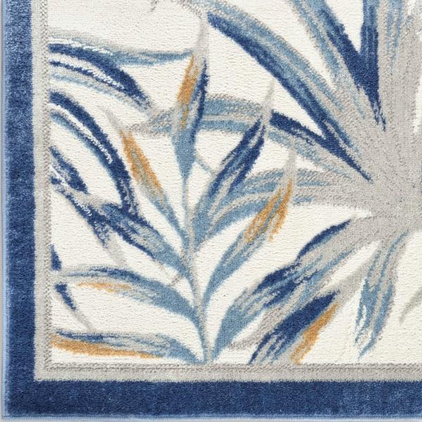 nourison SEASIDE SDS02 IVORY BLUE AREA RUG