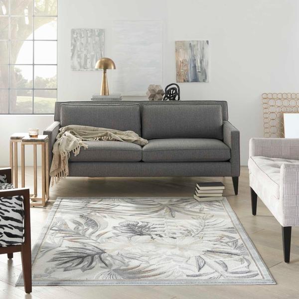 Nourison SEASIDE SDS02 IVORY/GREY AREA RUG