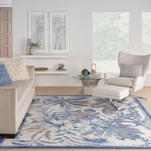 Nourison SEASIDE SDS02 IVORY/GREY AREA RUG