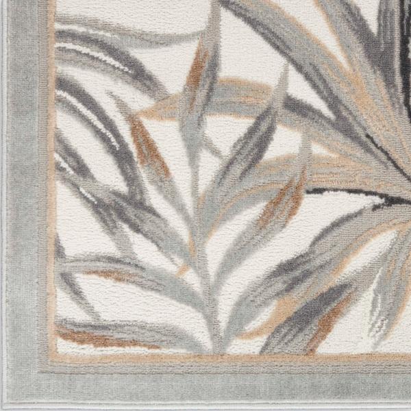 nourison SEASIDE SDS02 IVORY/GREY AREA RUG