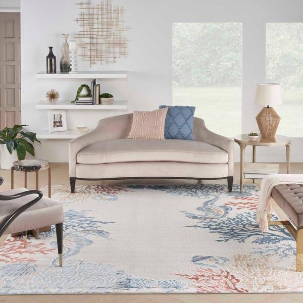 Nourison SEASIDE SDS03 IVORY/MULTI AREA RUG