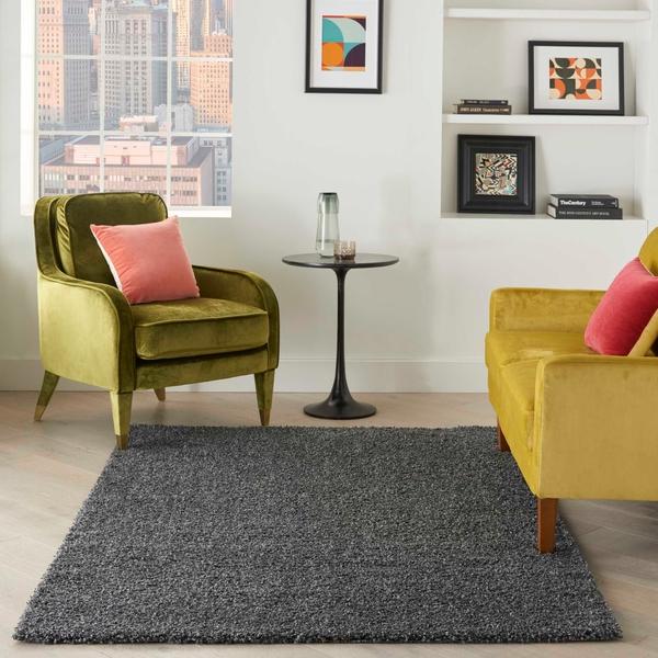 Nourison SHANGRI-LA SHI01 CHARCOAL AREA RUG