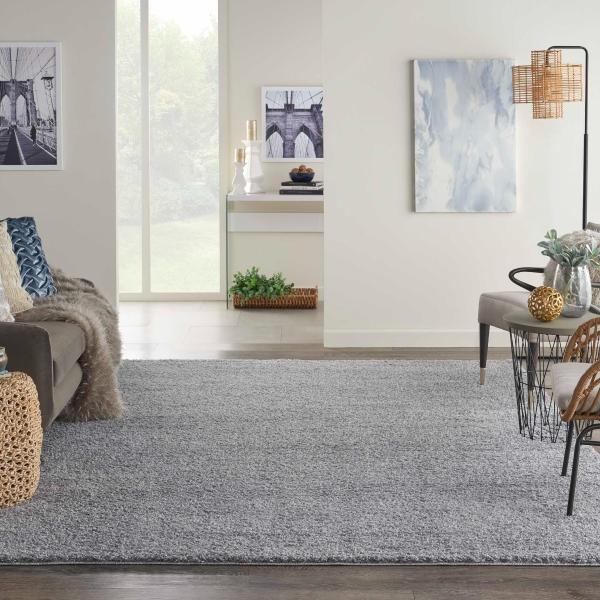 Nourison SHANGRI-LA SHI01 LIGHT GREY AREA RUG
