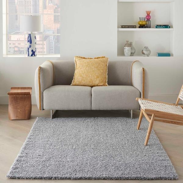 Nourison SHANGRI-LA SHI01 LIGHT GREY AREA RUG