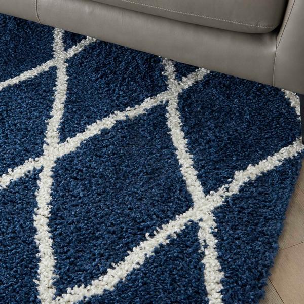 Nourison SHANGRI-LA SHI02 NAVY/IVORY AREA RUG