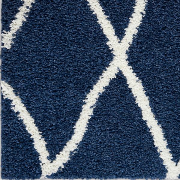 nourison SHANGRI-LA SHI02 NAVY/IVORY AREA RUG