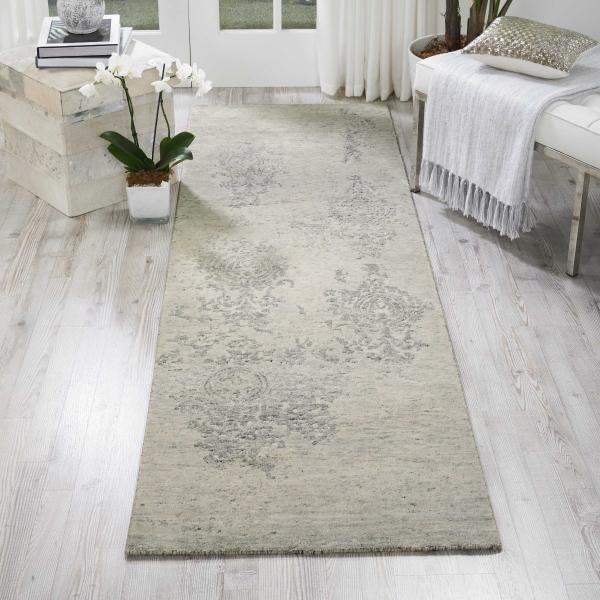 Nourison SILK SHADOWS SHA14 IVORY/SILVER AREA RUG