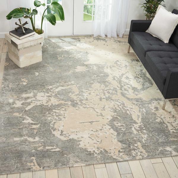 Nourison SILK SHADOWS SHA17 SAND AREA RUG