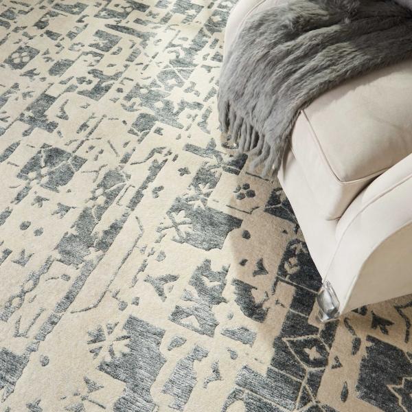 Nourison SILK SHADOWS SHA19 IVORY/GREY AREA RUG