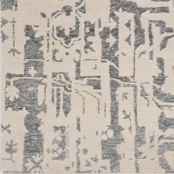 nourison SILK SHADOWS SHA19 IVORY/GREY AREA RUG