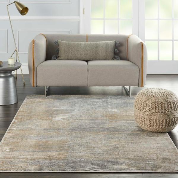 Nourison SOLACE SLA01 GREY/BEIGE AREA RUG