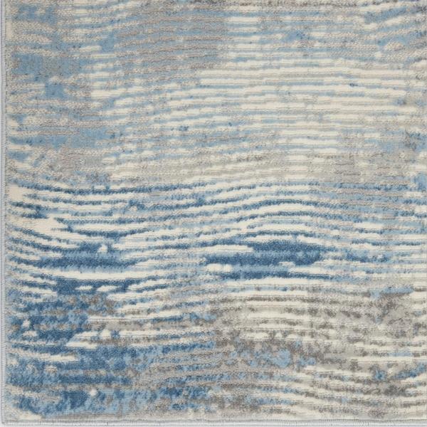 Nourison SOLACE SLA01 IVORY/GREY/BLUE AREA RUG