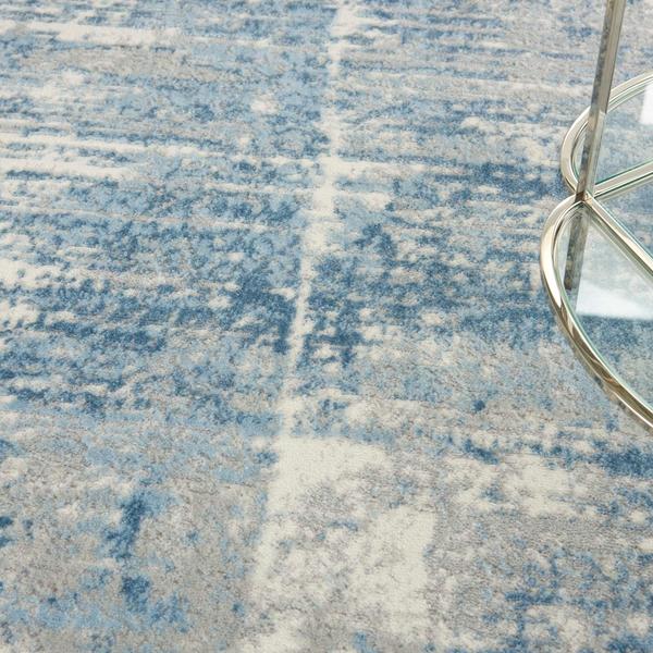 Nourison SOLACE SLA02 IVORY/GREY/BLUE AREA RUG