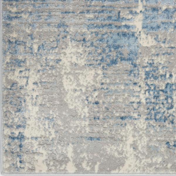 nourison SOLACE SLA02 IVORY/GREY/BLUE AREA RUG