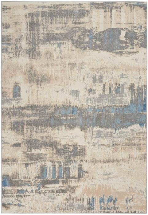 Nourison SOLACE SLA07 IVORY/GREY/BLUE AREA RUG
