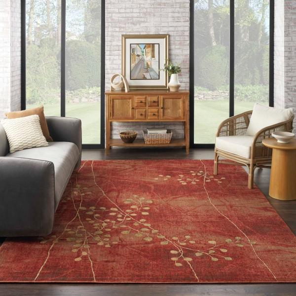 Nourison SOMERSET ST74 FLAME AREA RUG