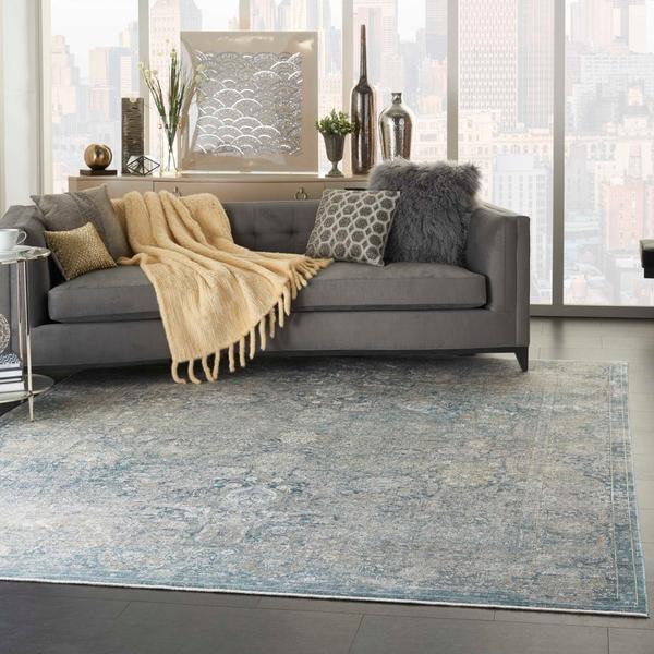 Nourison STARRY NIGHTS STN01 CREAM BLUE AREA RUG
