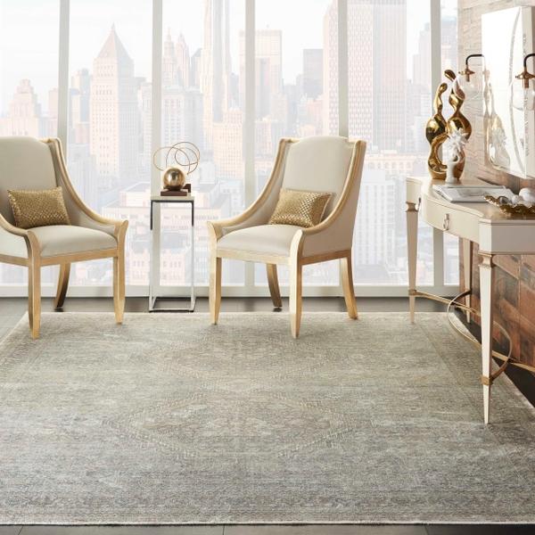 nourison STARRY NIGHTS STN04 CREAM GREY AREA RUG