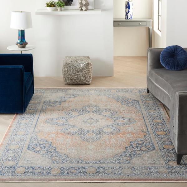 nourison STARRY NIGHTS STN07 BLUSH MULTI AREA RUG