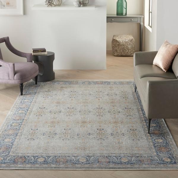 nourison STARRY NIGHTS STN08 GREY AREA RUG