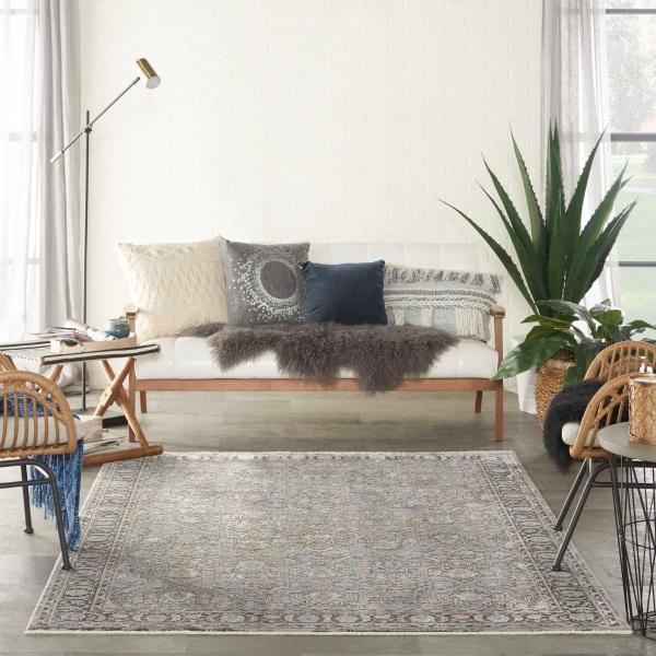 Nourison STARRY NIGHTS STN10 GREY/NAVY AREA RUG