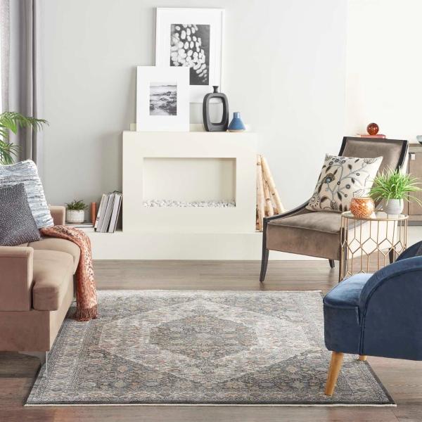 Nourison STARRY NIGHTS STN11 GREY/BLUE AREA RUG