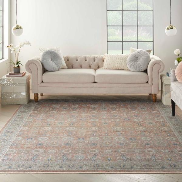 nourison STARRY NIGHTS STN12 BLUSH AREA RUG