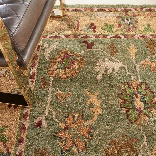 Nourison TAHOE TA03 GREEN AREA RUG