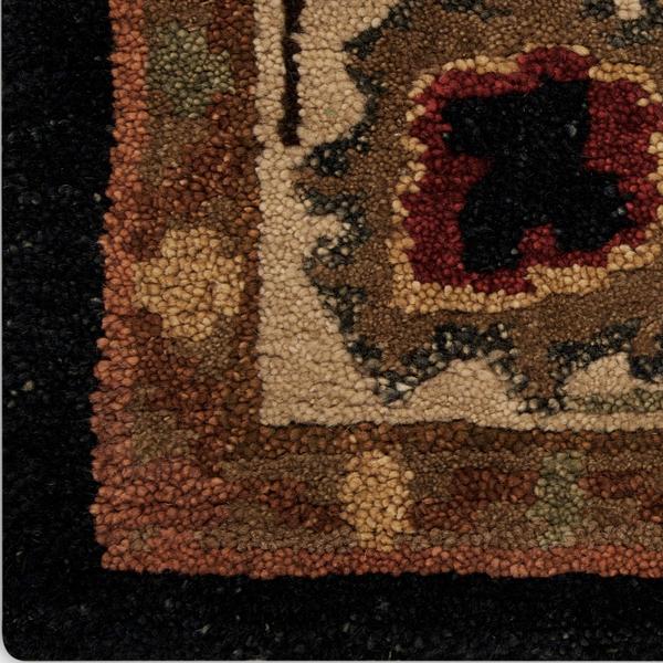 nourison TAHOE TA08 BLACK AREA RUG