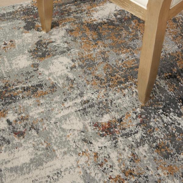 Nourison TANGRA TNR03 GREY/MULTICOLOR AREA RUG