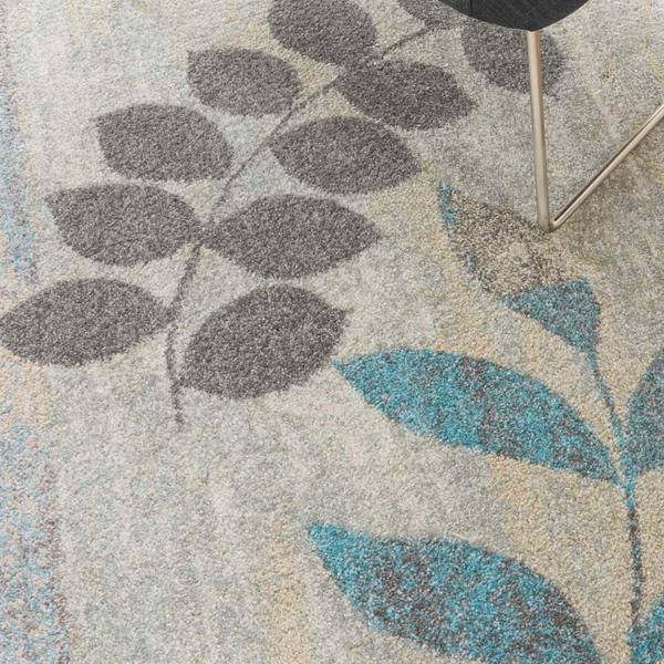 Nourison TRANQUIL TRA01 IVORY/LIGHT BLUE AREA RUG