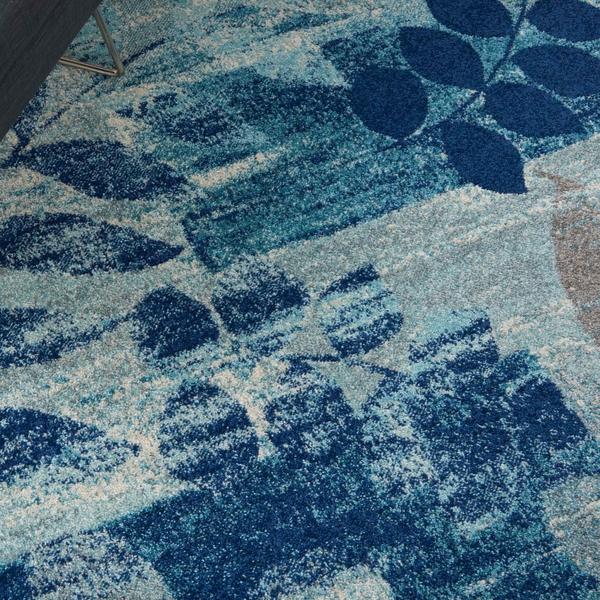 Nourison TRANQUIL TRA01 NAVY/LIGHT BLUE AREA RUG