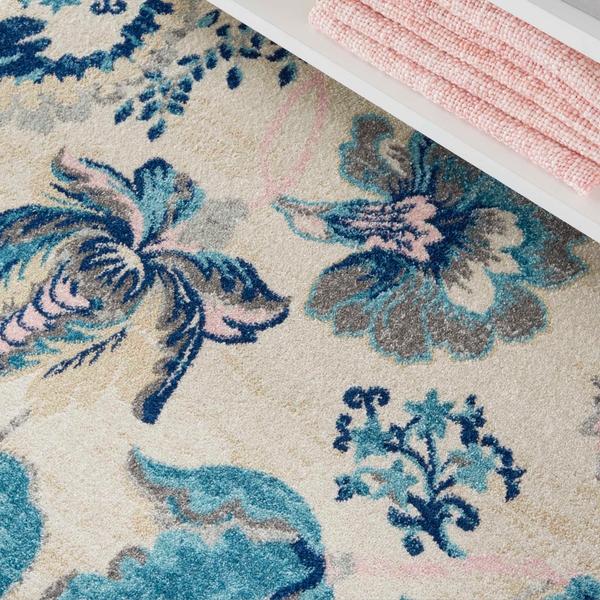 Nourison TRANQUIL TRA02 IVORY/LIGHT BLUE AREA RUG