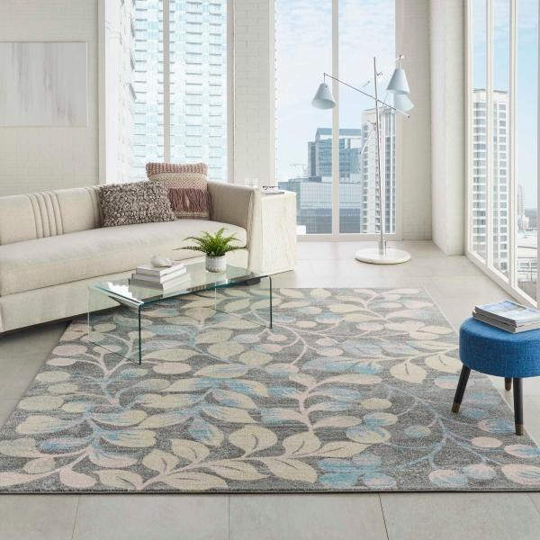 Nourison TRANQUIL TRA03 GREY/BEIGE AREA RUG