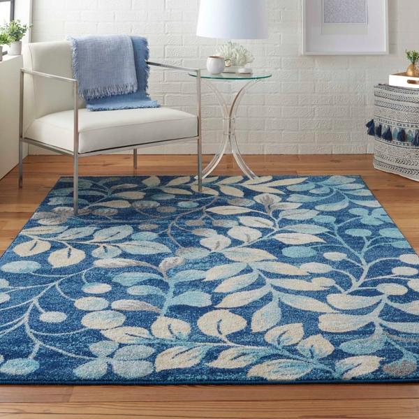 Nourison TRANQUIL TRA03 NAVY AREA RUG