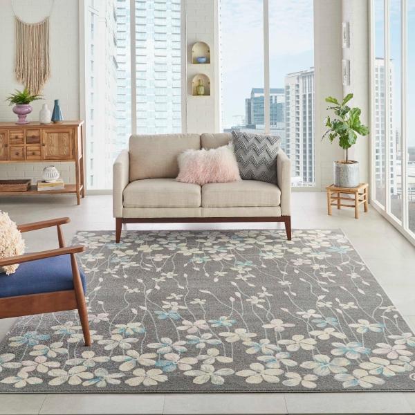 Nourison TRANQUIL TRA04 GREY/BEIGE AREA RUG