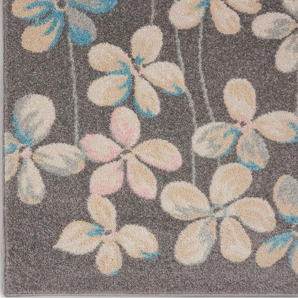 nourison TRANQUIL TRA04 GREY/BEIGE AREA RUG