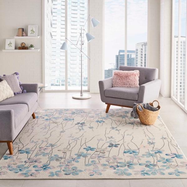 Nourison TRANQUIL TRA04 IVORY AREA RUG