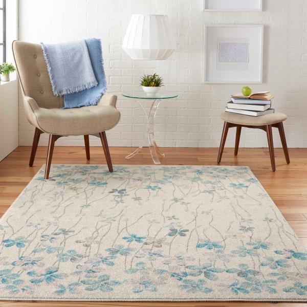 Nourison TRANQUIL TRA04 IVORY AREA RUG