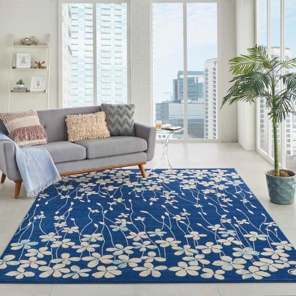 Nourison TRANQUIL TRA04 NAVY AREA RUG